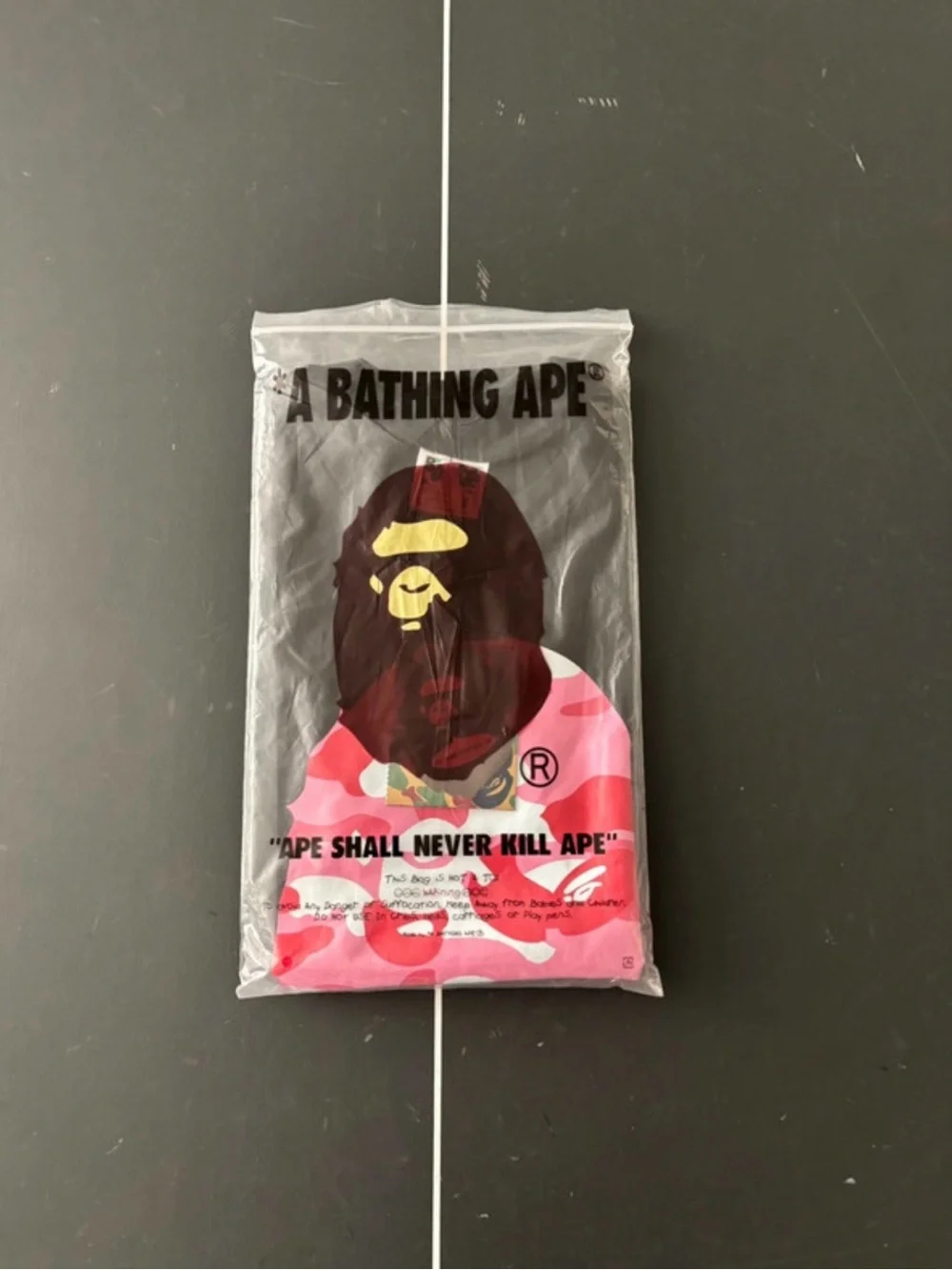 Pink bape tee (medium)